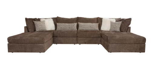 Tess Chocolate 5 Piece Modular Sectional