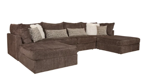 Tess Chocolate 5 Piece Modular Sectional